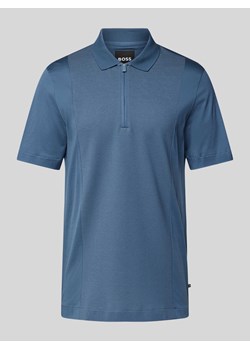 Koszulka polo o kroju slim fit z zamkiem błyskawicznym ze sklepu Peek&Cloppenburg  w kategorii T-shirty męskie - zdjęcie 171032407
