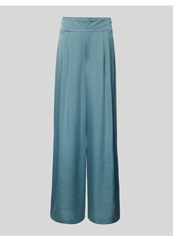 Spodnie z satyny w jednolitym kolorze ze sklepu Peek&Cloppenburg  w kategorii Spodnie damskie - zdjęcie 171032667