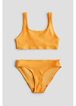 H & M - Kostium bikini o strukturalnej powierzchni - Pomarańczowy ze sklepu H&M w kategorii Stroje kąpielowe - zdjęcie 171032885