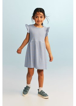 H & M - Sukienka z dżerseju w prążki - Niebieski ze sklepu H&M w kategorii Sukienki dziewczęce - zdjęcie 171032886