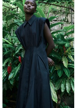 H & M - Taliowana szmizjerka - Czarny ze sklepu H&M w kategorii Sukienki - zdjęcie 171032927