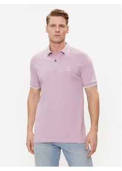 Boss Polo Passertip 50507699 Różowy Slim Fit ze sklepu MODIVO w kategorii T-shirty męskie - zdjęcie 171036889