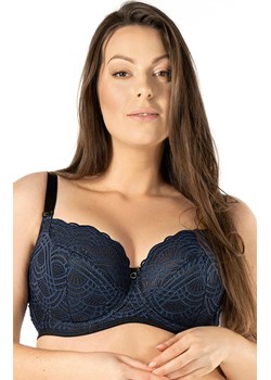 Koronkowy biustonosz półusztywniany semi-soft Debora, Kolor granatowy, Rozmiar 70E, Mefemi ze sklepu Primodo w kategorii Biustonosze - zdjęcie 171039926