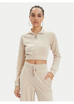 Juicy Couture Bluza Tasha JCWCT24306 Beżowy Slim Fit ze sklepu MODIVO w kategorii Bluzy damskie - zdjęcie 171041845