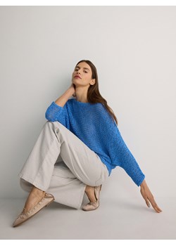 Reserved - Sweter o luźnym splocie - jasnoniebieski ze sklepu Reserved w kategorii Swetry damskie - zdjęcie 171046099