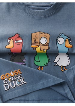 Reserved - Longsleeve Goose Goose Duck - niebieski ze sklepu Reserved w kategorii T-shirty chłopięce - zdjęcie 171046269