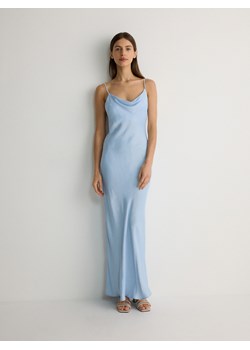 Reserved - Sukienka maxi z wiskozy - jasnoniebieski ze sklepu Reserved w kategorii Sukienki - zdjęcie 171046319