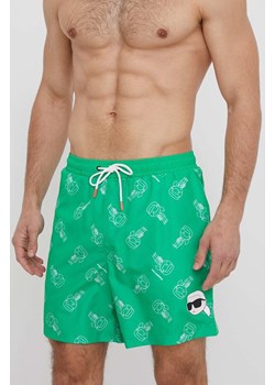 Karl Lagerfeld szorty kąpielowe kolor zielony ze sklepu ANSWEAR.com w kategorii Kąpielówki - zdjęcie 171046608