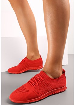 Czerwone Buty Sportowe Sznurowane przed Kostkę Nillie ze sklepu renee.pl w kategorii Buty sportowe damskie - zdjęcie 171072137