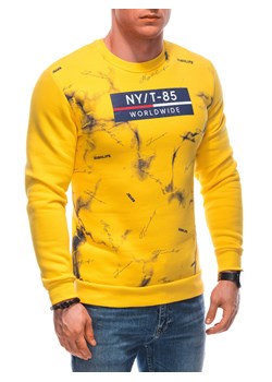 Bluza męska bez kaptura 1658B - żółta ze sklepu Edoti w kategorii Bluzy męskie - zdjęcie 171147867