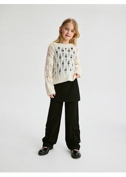 Reserved - Spodnie ze spódnicą - czarny ze sklepu Reserved w kategorii Spodnie dziewczęce - zdjęcie 171148466