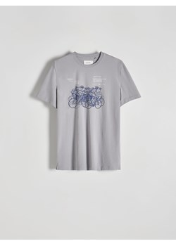 Reserved - T-shirt regular fit z nadrukiem - jasnoszary ze sklepu Reserved w kategorii T-shirty męskie - zdjęcie 171148785