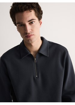 Reserved - Bluza z kołnierzem - ciemnoszary ze sklepu Reserved w kategorii Bluzy męskie - zdjęcie 171148815