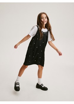 Reserved - Sukienka z T-shirtem - czarny ze sklepu Reserved w kategorii Komplety dziewczęce - zdjęcie 171148857