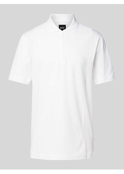 Koszulka polo o kroju slim fit z zamkiem błyskawicznym ze sklepu Peek&Cloppenburg  w kategorii T-shirty męskie - zdjęcie 171149409