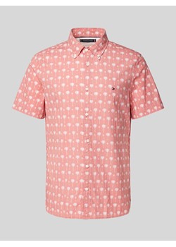 Koszula casualowa o kroju slim fit we wzory na całej powierzchni ze sklepu Peek&Cloppenburg  w kategorii Koszule męskie - zdjęcie 171149458