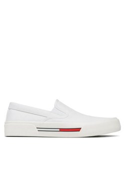 Tommy Jeans Tenisówki Slip On Canvas Color EM0EM01156 Biały ze sklepu MODIVO w kategorii Trampki męskie - zdjęcie 171149828