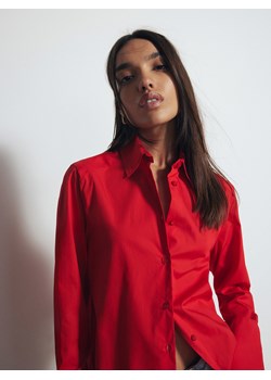 Reserved - Bawełniana koszula - czerwony ze sklepu Reserved w kategorii Koszule damskie - zdjęcie 171150675