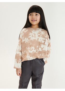 Reserved - Bluza z efektem tie dye - beżowy ze sklepu Reserved w kategorii Bluzy dziewczęce - zdjęcie 171150687
