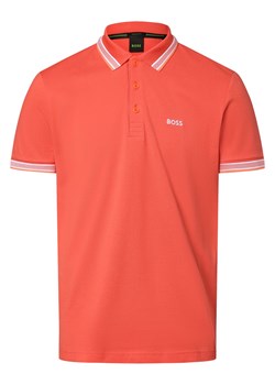 BOSS Green Męska koszulka polo - Paddy Mężczyźni Bawełna koralowy jednolity ze sklepu vangraaf w kategorii T-shirty męskie - zdjęcie 171152086