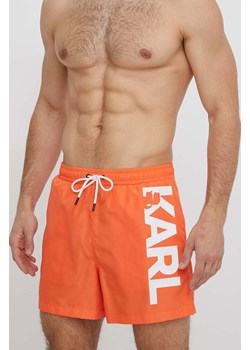 Karl Lagerfeld szorty kąpielowe kolor pomarańczowy ze sklepu ANSWEAR.com w kategorii Kąpielówki - zdjęcie 171152356