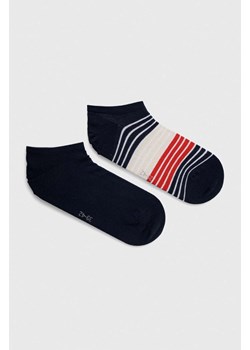 Tommy Hilfiger skarpetki 2-pack męskie kolor granatowy ze sklepu ANSWEAR.com w kategorii Skarpetki męskie - zdjęcie 171152406