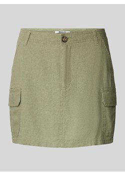 Spódnica mini z mieszanki lnu i wiskozy model ‘MALFY’ ze sklepu Peek&Cloppenburg  w kategorii Spódnice - zdjęcie 171153548
