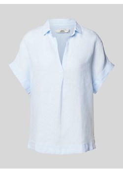 Bluzka lniana z dekoltem w serek model ‘Derry’ ze sklepu Peek&Cloppenburg  w kategorii Bluzki damskie - zdjęcie 171153936