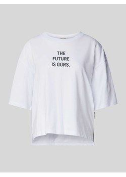 T-shirt o kroju oversized z nadrukowanym napisem ze sklepu Peek&Cloppenburg  w kategorii Bluzki damskie - zdjęcie 171153945