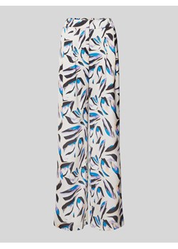 Spodnie materiałowe z wzorem na całej powierzchni ze sklepu Peek&Cloppenburg  w kategorii Spodnie damskie - zdjęcie 171154096
