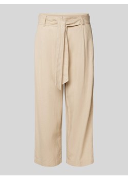 Spodnie materiałowe z paskiem w talii model ‘CARO’ ze sklepu Peek&Cloppenburg  w kategorii Spodnie damskie - zdjęcie 171154205
