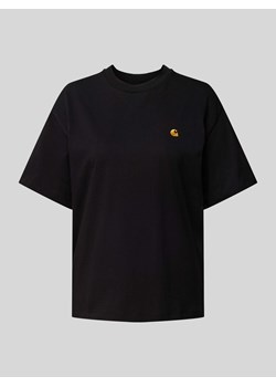 T-shirt z wyhaftowanym logo ze sklepu Peek&Cloppenburg  w kategorii Bluzki damskie - zdjęcie 171154358