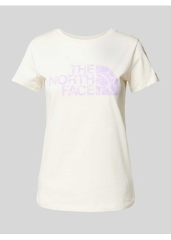T-shirt z nadrukiem z logo model ‘EASY’ ze sklepu Peek&Cloppenburg  w kategorii Bluzki damskie - zdjęcie 171154556