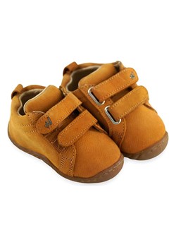 First Step Skórzane sneakersy w kolorze jasnobrązowym ze sklepu Limango Polska w kategorii Buciki niemowlęce - zdjęcie 171155469