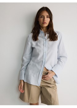Reserved - Bawełniana koszula w paski - jasnoniebieski ze sklepu Reserved w kategorii Koszule damskie - zdjęcie 171156055