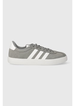 adidas sneakersy skórzane COURT kolor szary ID6276 ze sklepu ANSWEAR.com w kategorii Buty sportowe męskie - zdjęcie 171161428