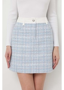 Morgan spódnica kolor niebieski mini prosta ze sklepu ANSWEAR.com w kategorii Spódnice - zdjęcie 171162217