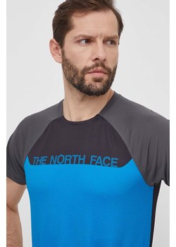 The North Face t-shirt sportowy Trail Jammer kolor niebieski wzorzysty NF0A87TYWIN1 ze sklepu ANSWEAR.com w kategorii T-shirty męskie - zdjęcie 171162669