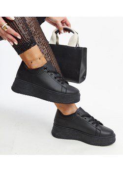 Czarne buty sportowe na platformie Ottavia ze sklepu gemre w kategorii Buty sportowe damskie - zdjęcie 171164999