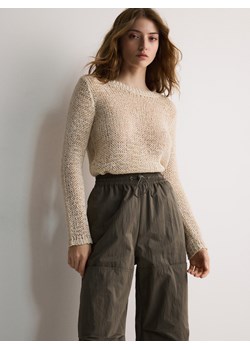 Reserved - Sweter o luźnym splocie - kremowy ze sklepu Reserved w kategorii Swetry damskie - zdjęcie 171165249
