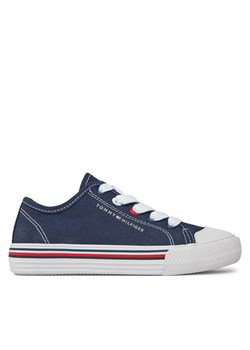Trampki Tommy Hilfiger Low Cut Lace-Up Sneaker T3X9-33324-089 M Blue 800 ze sklepu eobuwie.pl w kategorii Trampki dziecięce - zdjęcie 171168999