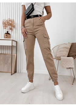 spodnie bandi ciemnobeżowe l/40 ze sklepu UBRA w kategorii Spodnie damskie - zdjęcie 171171937