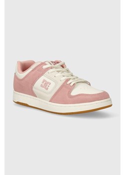 DC sneakersy skórzane kolor różowy ze sklepu ANSWEAR.com w kategorii Buty sportowe damskie - zdjęcie 171172247