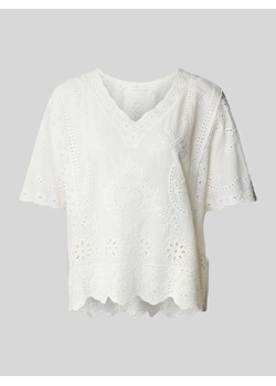 Bluzka z ażurowym wzorem ze sklepu Peek&Cloppenburg  w kategorii Bluzki damskie - zdjęcie 171173688