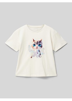 T-shirt z nadrukowanym motywem ze sklepu Peek&Cloppenburg  w kategorii Bluzki dziewczęce - zdjęcie 171173689