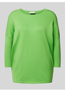 Sweter z dzianiny w jednolitym kolorze model ‘JONE’ ze sklepu Peek&Cloppenburg  w kategorii Swetry damskie - zdjęcie 171173738
