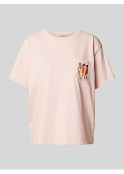 T-shirt o kroju oversized z wyhaftowanym motywem model ‘TUXEN’ ze sklepu Peek&Cloppenburg  w kategorii Bluzki damskie - zdjęcie 171173926