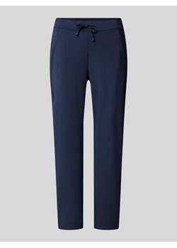 Spodnie o kroju tapered fit z wiązanym paskiem ze sklepu Peek&Cloppenburg  w kategorii Spodnie damskie - zdjęcie 171174177