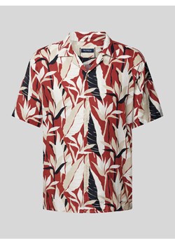 Koszula casualowa o kroju tailored fit z kołnierzem z połami ze sklepu Peek&Cloppenburg  w kategorii Koszule męskie - zdjęcie 171174205