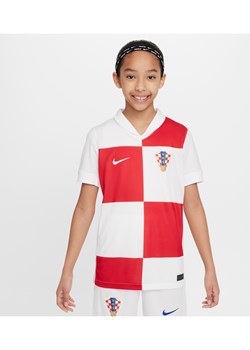 Koszulka piłkarska dla dużych dzieci Nike Dri-FIT Chorwacja Stadium 2024/25 (wersja domowa) (replika) - Biel ze sklepu Nike poland w kategorii Bluzki dziewczęce - zdjęcie 171174275